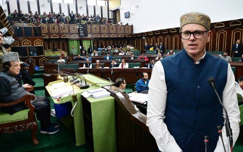 عمرعبداللہ کےبیان پراسمبلی میں بی جے پی کا ہنگامہ 